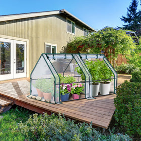 Ohuhu portable mini greenhouse outdoor use on balcony or garden