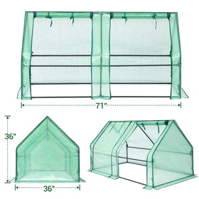 Ohuhu UV-protected plastic panels guard plants from sun exposure.