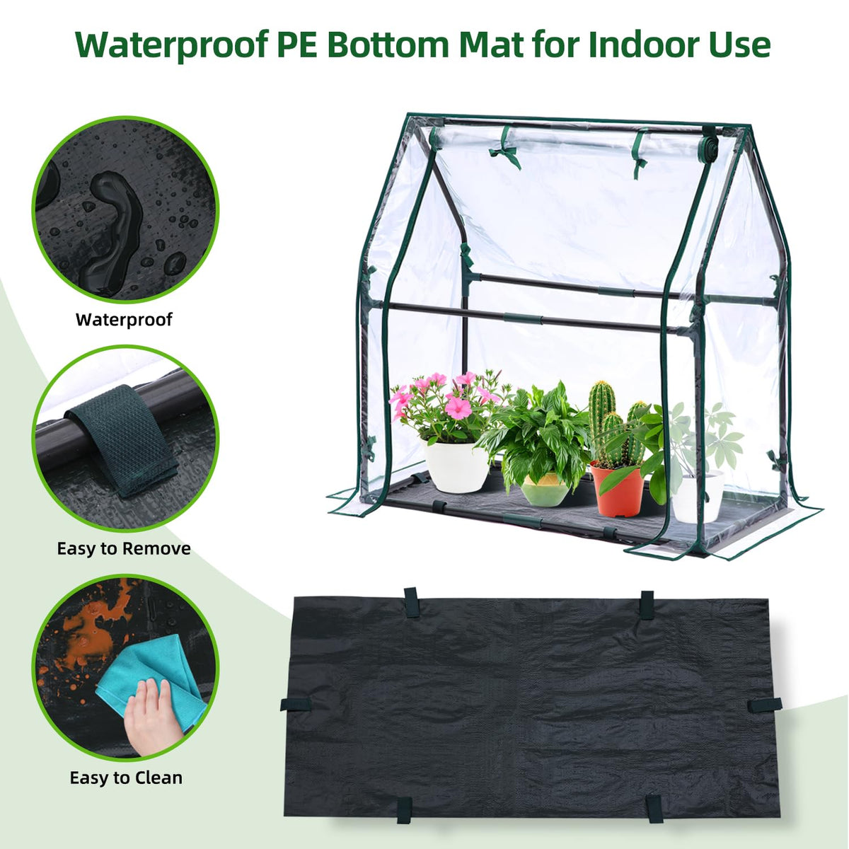 Ohuhu seedling setup inside the greenhouse promotes germination-friendly environment.