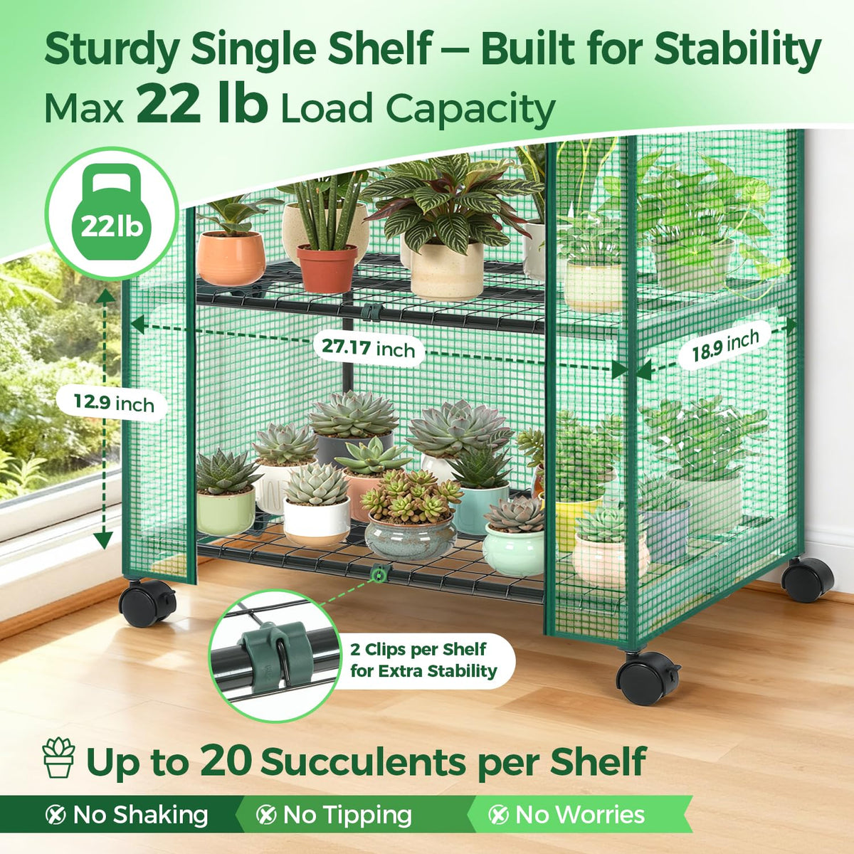 Ohuhu small greenhouse used indoors and outdoors for flexible growing