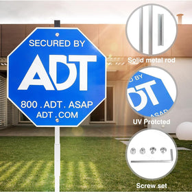 OHYVGD high-visibility security sign improves curb recognition and deterrence.