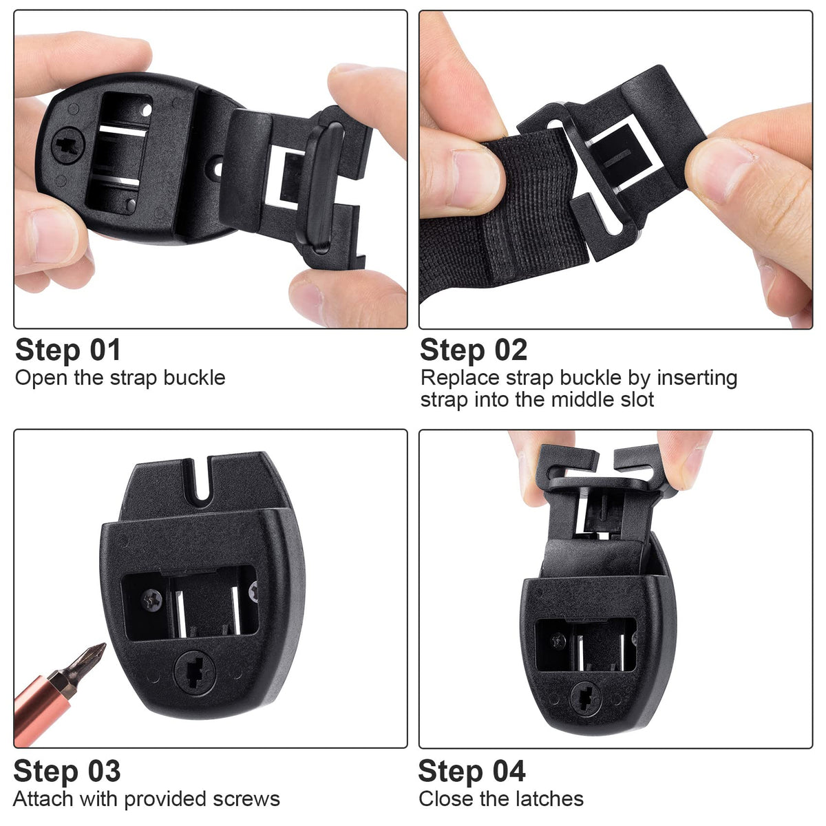OIIKI four keys unlock and lock latches safely.