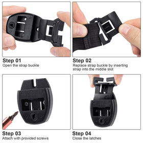 OIIKI four keys unlock and lock latches safely.