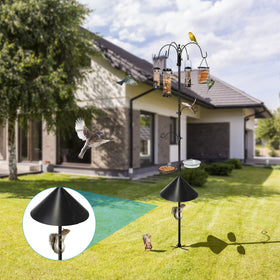 Ointo Garden metal feeder station closeup highlights durable construction.