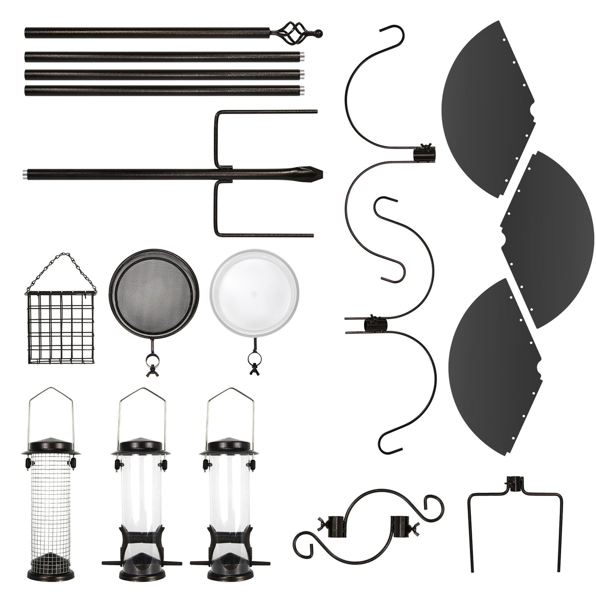 Ointo Garden pole assembly enables quick setup on uneven ground.