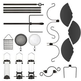 Ointo Garden pole assembly enables quick setup on uneven ground.