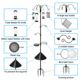 Ointo Garden squirrel guard baffle protects feeders from raiders.