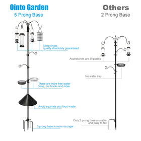 Ointo Garden suet and tube feeder supports varied bird diets.