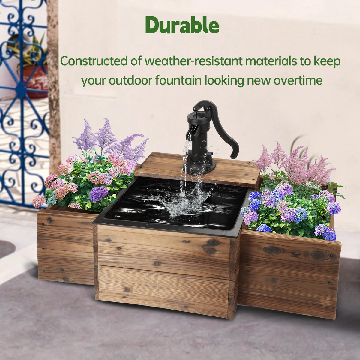 OIPRTGFJ fountain kit is easy to assemble and move