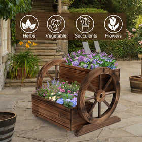 OIPRTGFJ portable balcony planter wagon for easy sun or shade changes