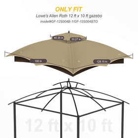 OIPUNSHLE double-tier top design canopy; enhances wind resistance and stability.