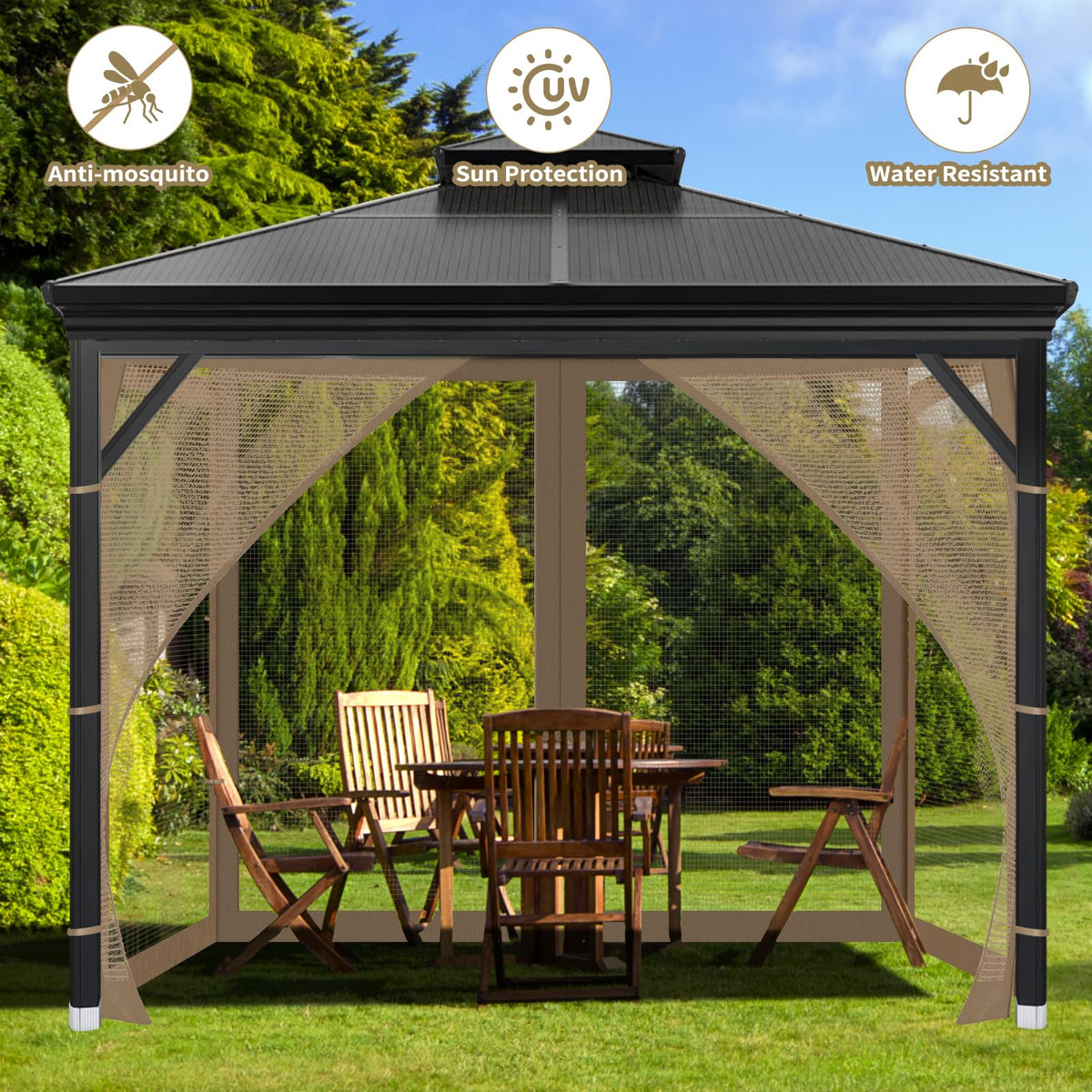 OIPUNSHLE durable polyester netting ready for outdoor use