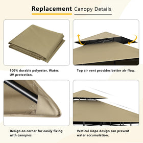 OIPUNSHLE durable polyester fabric canopy for long-lasting outdoor shelter.