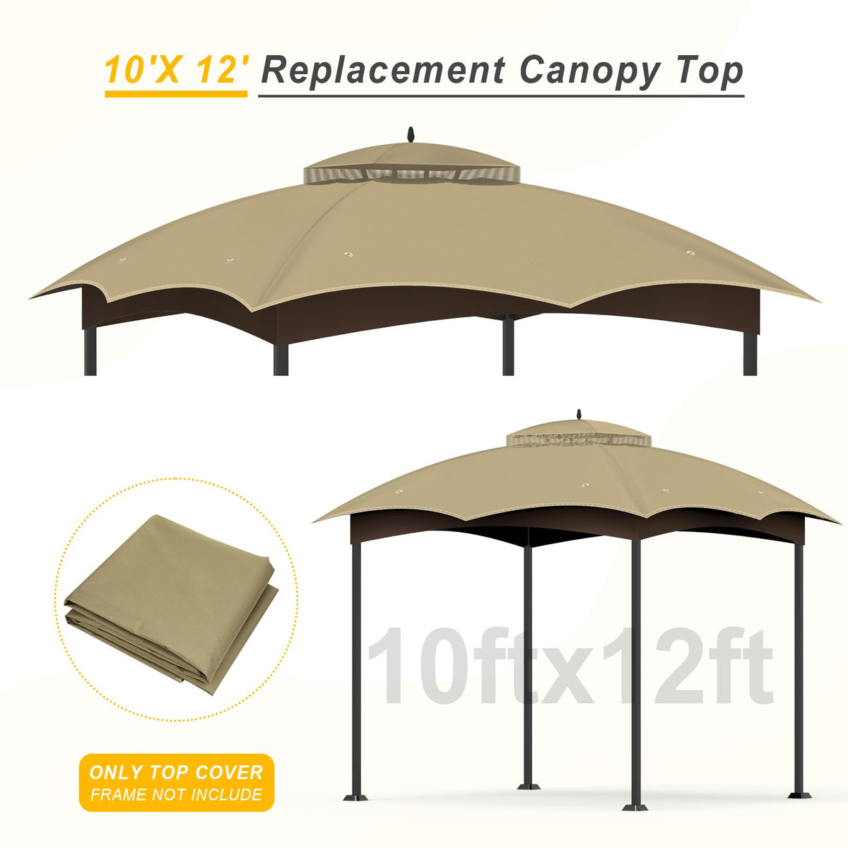 OIPUNSHLE waterproof fabric; keeps shade dry and UV-resistant for sunny days.