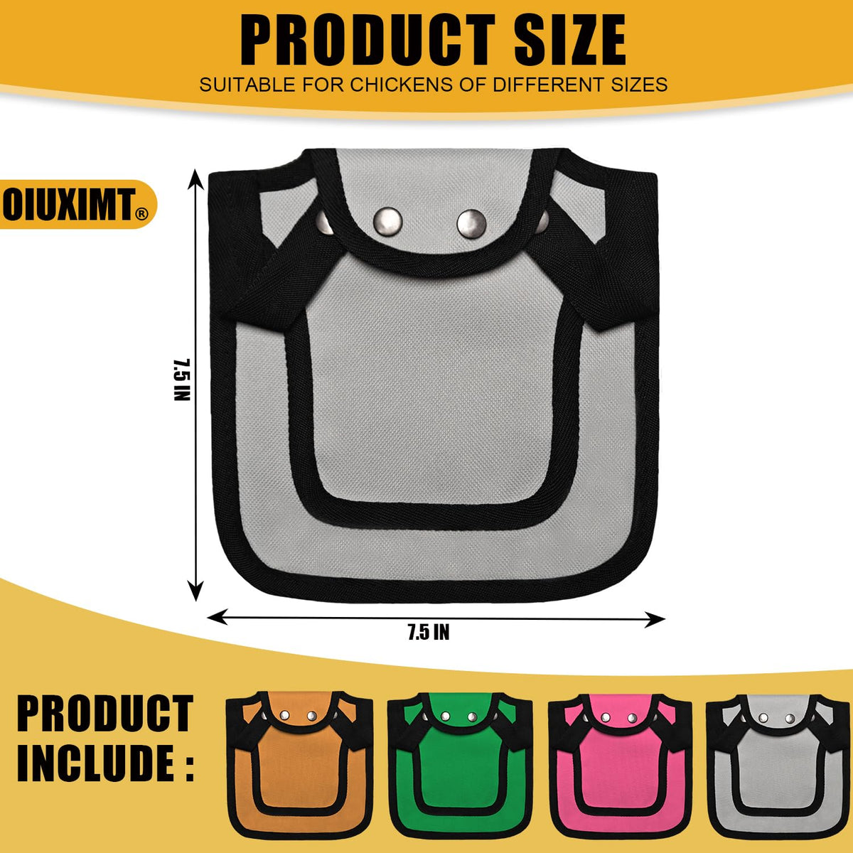 OIUXIMT chicken apron adjustable strap image highlighting secure, snug fit.