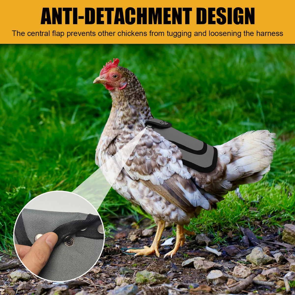 OIUXIMT blue chicken saddle back protector keeps hens comfortable