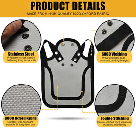 OIUXIMT light grey chicken saddle covers feathers and aids healing