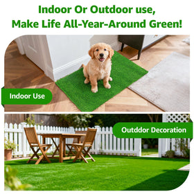 Oiyeefo turf close-up reveals realistic grass blades.
