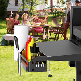 Oiyue Griddle Caddy anti-rust coating for outdoor durability.