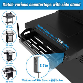 Oiyue Griddle Caddy mesh design guards counters from splashes.