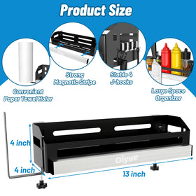 Oiyue Griddle Caddy paper towel holder for quick cleanup.