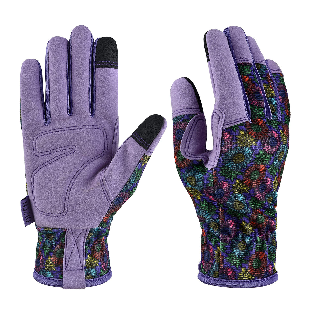OIZEN gardening gloves with breathable materials for cool, flexible wear.
