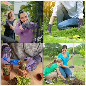 OIZEN gardening gloves are machine washable for easy cleanup after tasks.