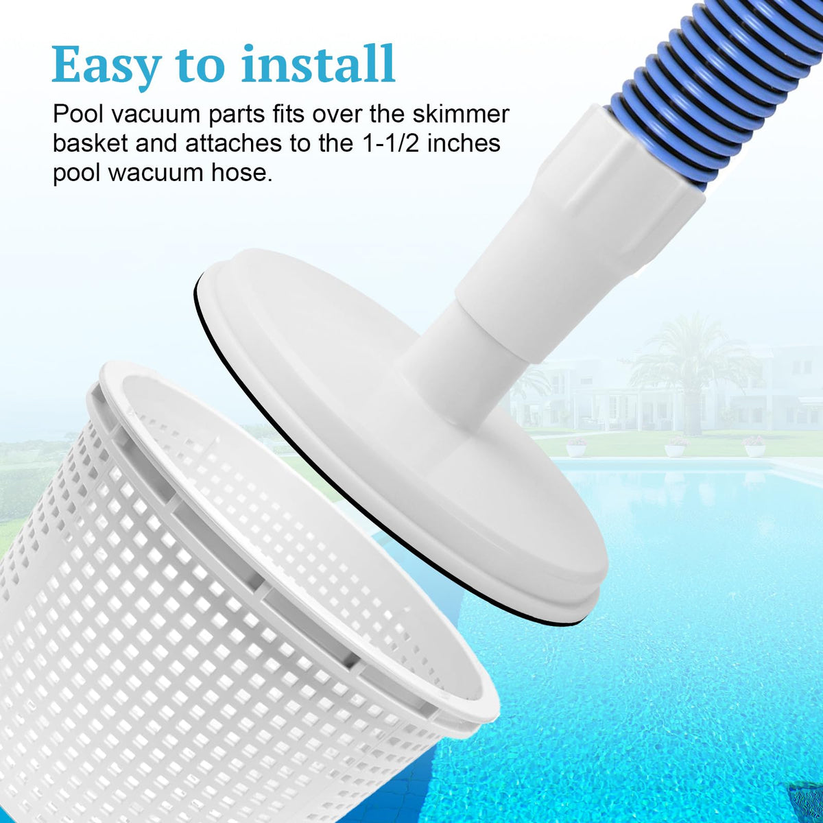 OJP SP1106 package includes plate and hose cuff for a ready skim vac setup.