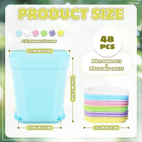 OJYUDD color-variety six-color set enhances desk and windowsill decor.