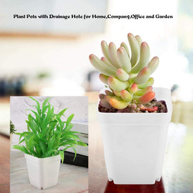 OJYUDD indoor-outdoor plant pots with saucers reduce water mess.
