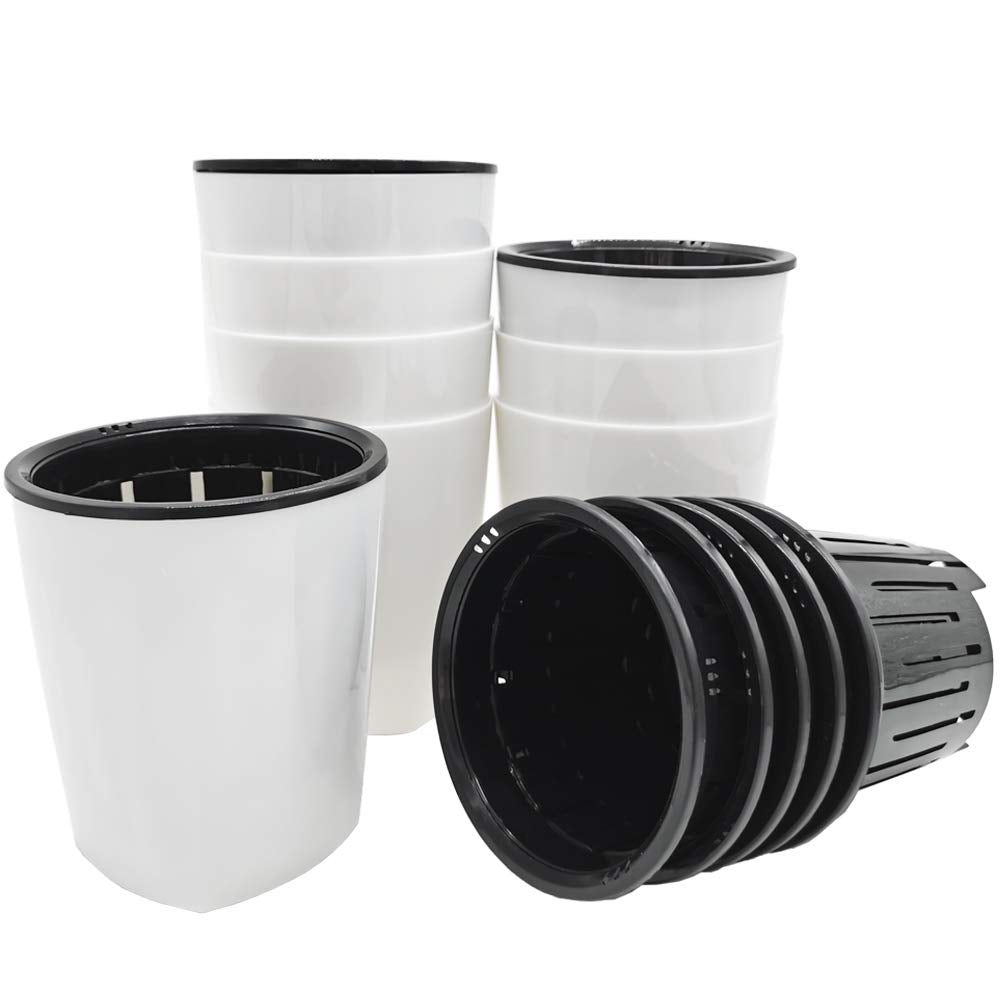 OJYUDD modern white planters brighten windowsills, desks, and living spaces.