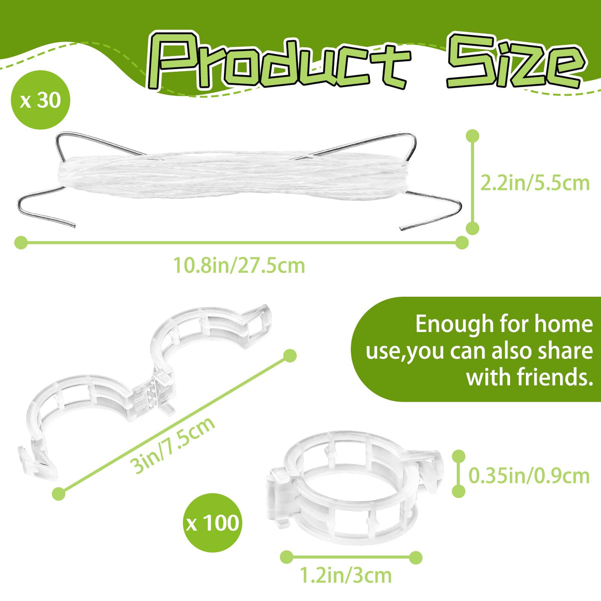 OJYUDD plant support clips help fix vines for better sunlight exposure