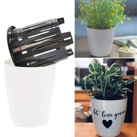 OJYUDD durable plastic planters are heat- and cold-resistant for year-round use.
