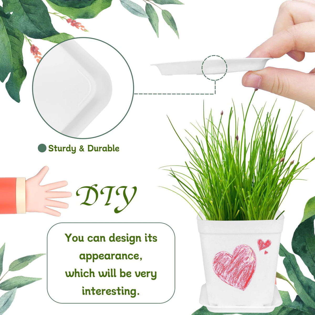 OJYUDD durable PP material is lightweight yet sturdy for repeated use