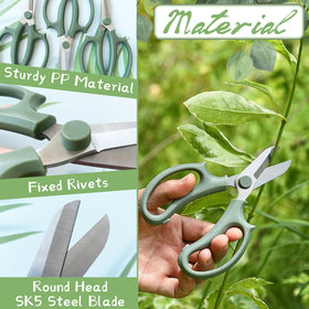 OJYUDD SK5 steel blades stay sharp for repeated pruning tasks.