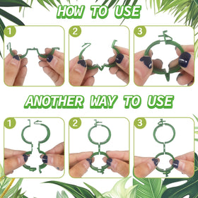 OJYUDD snap-design-clip makes securing stems quick.