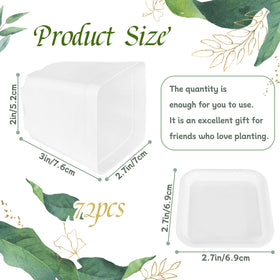 OJYUDD square pot with saucer demonstrates spill prevention and moisture containment