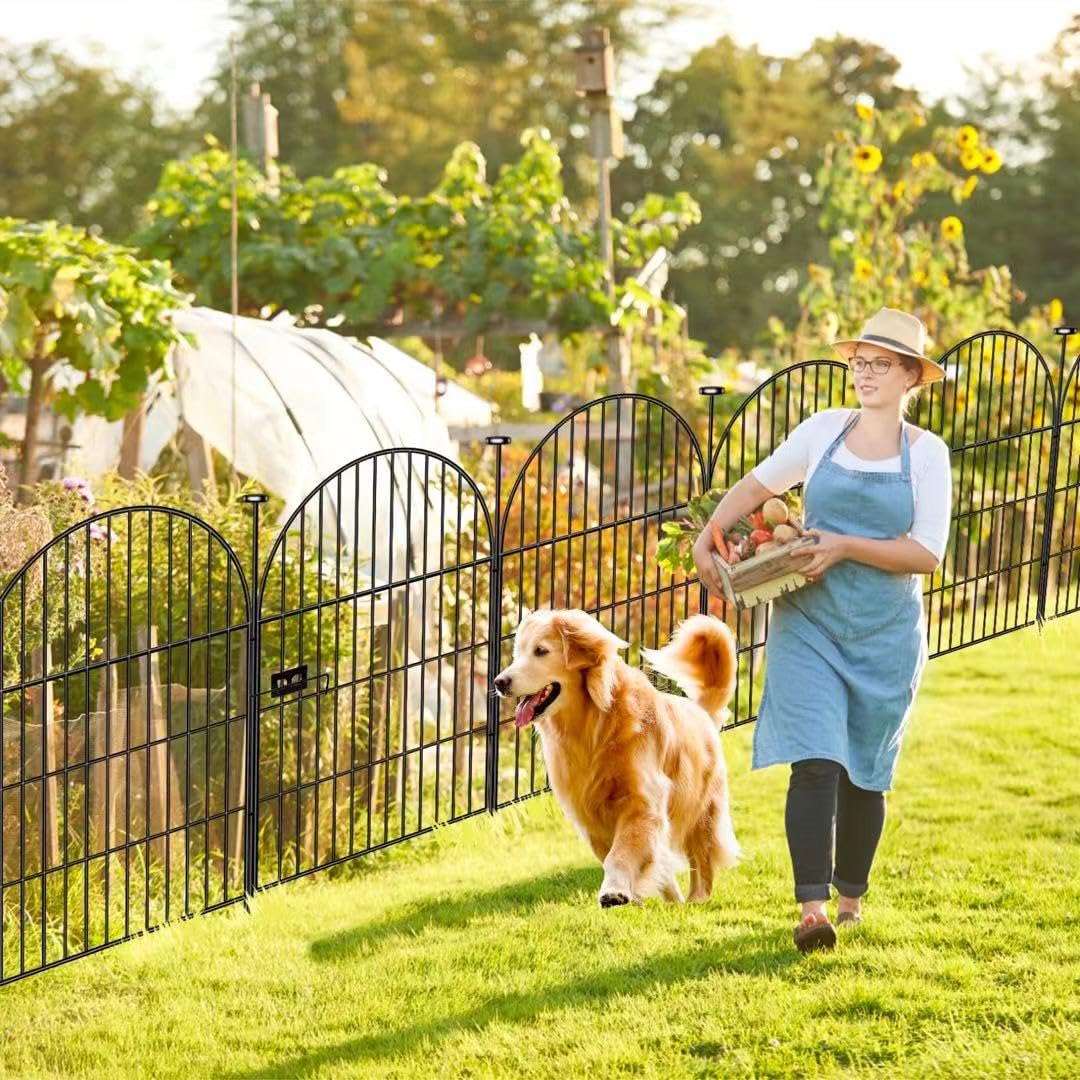 Okaygardn fence with 1.6 inch spacing helps deter small animals from beds.