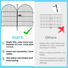 Okaygardn heavy-duty metal construction withstands outdoor conditions.