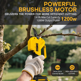 Okeelney pruning shears with 25mm cut capacity for precise small-branch trimming.