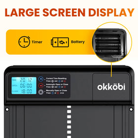 OKKÖBI Coop Door Lite manual mode with quick button control