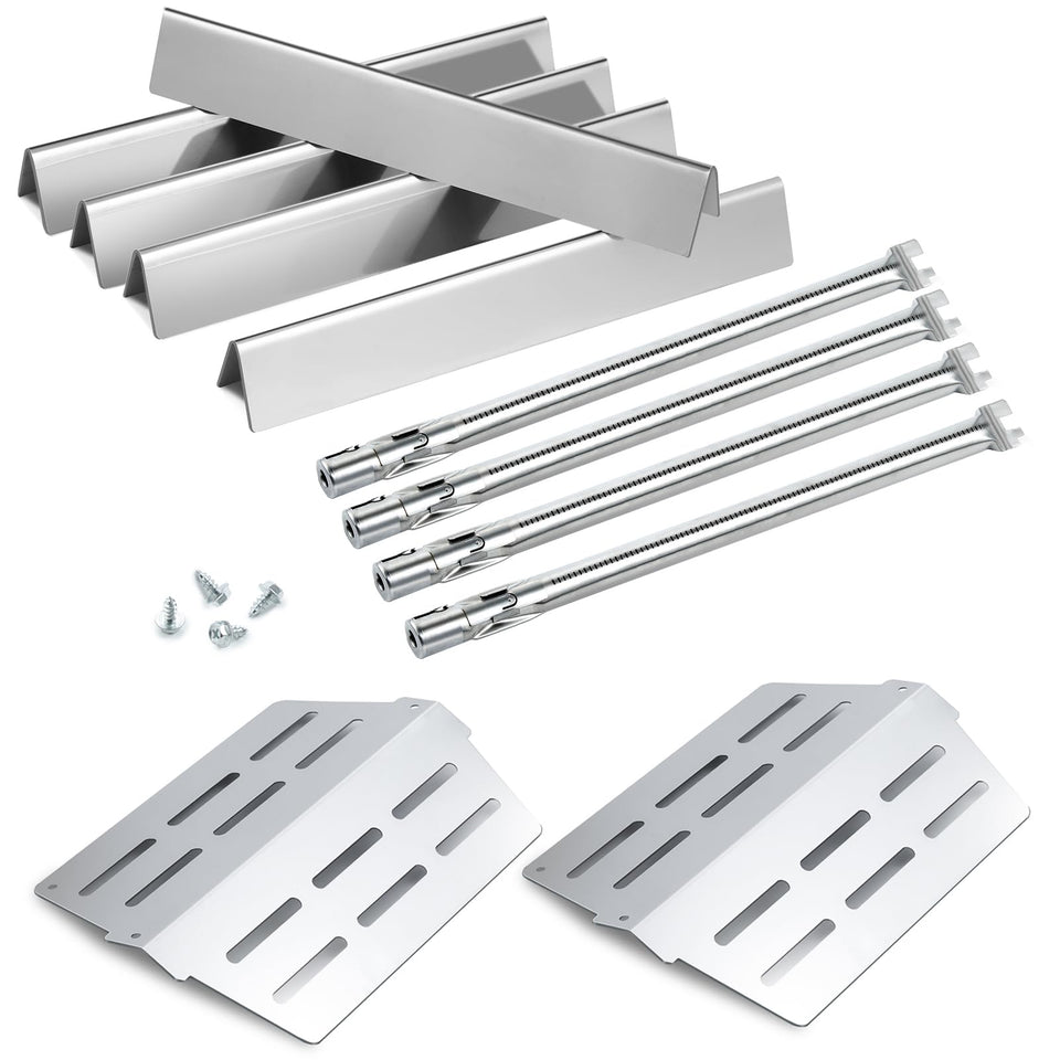 Oklagarden Genesis 330 flavorizer bars promote even heat across the grill