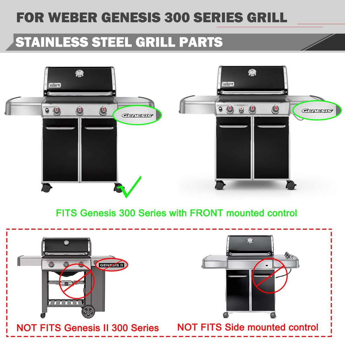 Oklagarden Genesis 330 heat deflector directs heat for uniform cooking