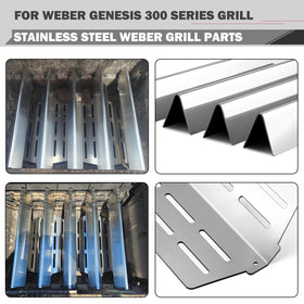Oklagarden Genesis 330 main burner tubes ensure steady flame across grate