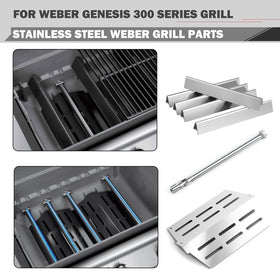 Oklagarden Genesis 330 sear burner tube front control supports fast searing