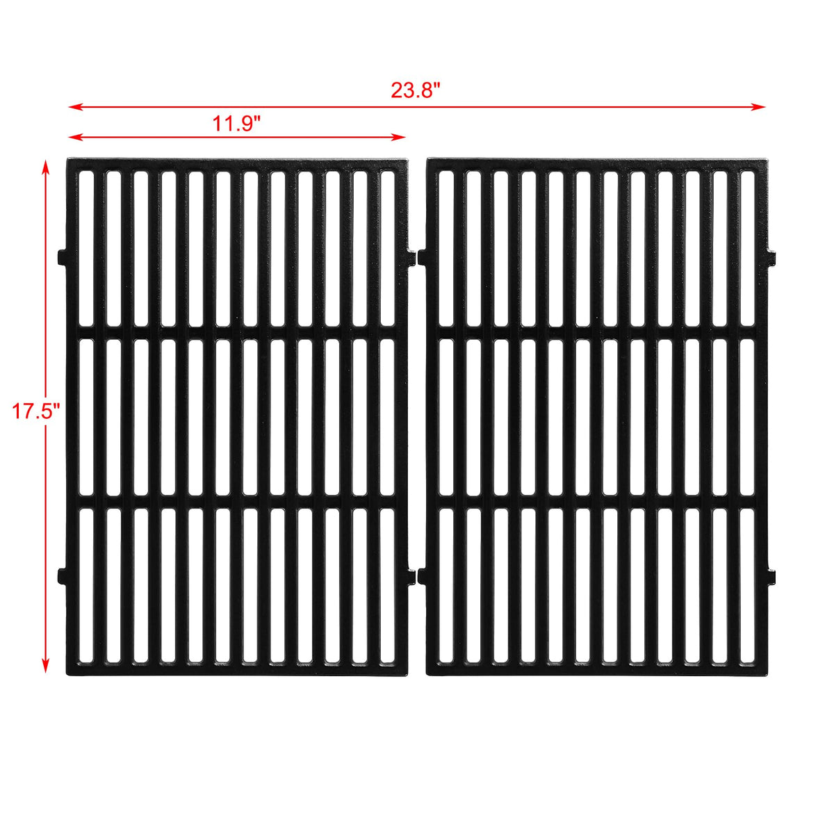 Oklagarden replacement grates resist scratching and are easy to clean after use.