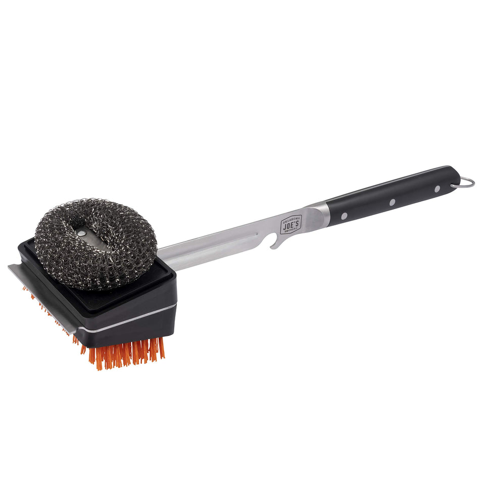 Oklahoma Joe's Blacksmith brush nylon head for safe cool grate cleaning