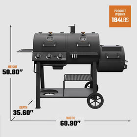 Oklahoma Joe's Canyon Combo assembly guide included for quick setup.