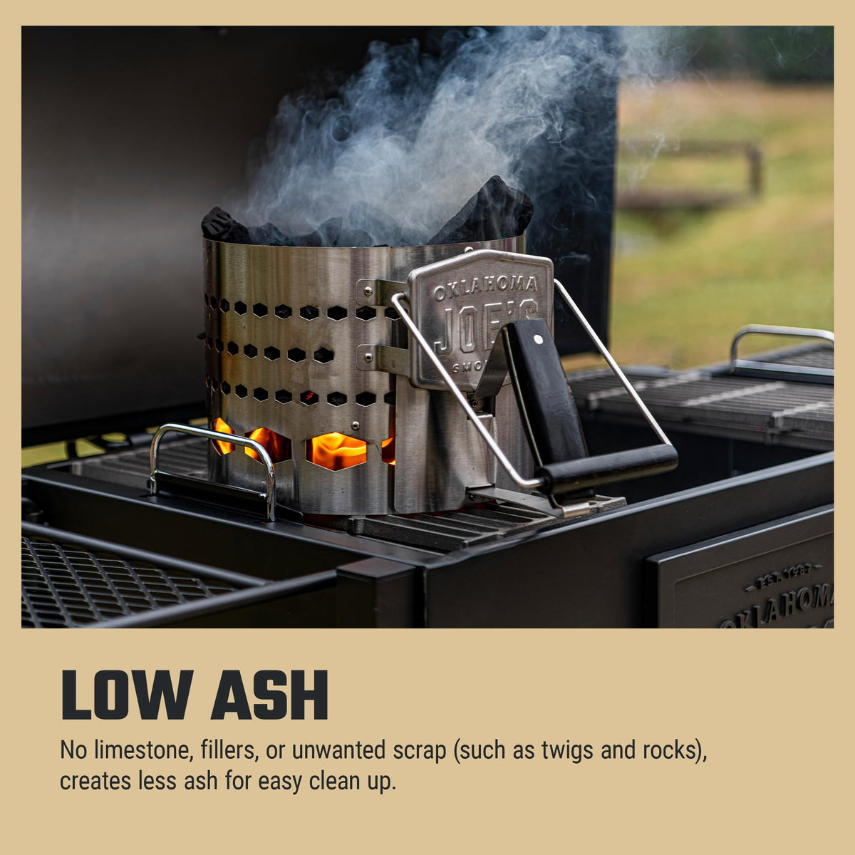 Oklahoma Joe's fire starters help reliable lighting for faster grilling.