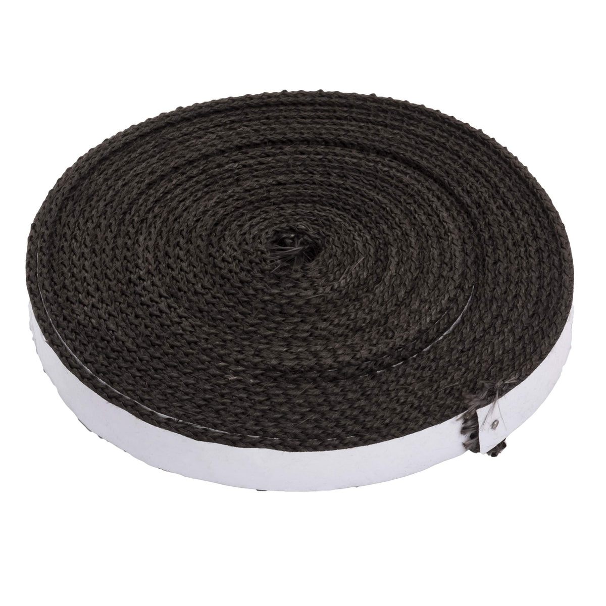 Oklahoma Joe's gasket close-up shows heat-resistant fiber-wool for durable smoke sealing.